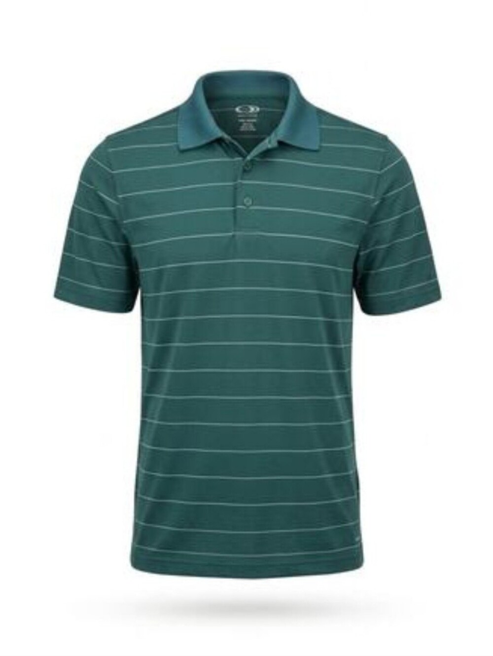 C9 Champion Polo Shirt Mens XL Teal Green Striped Duo Dry Performance